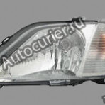 Фара передняя Рено Логан (2008-2009 год) хром. ободок левая Automotive Lighting аналог (Depo) 676512069L
