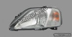 Фара передняя Рено Логан (2008-2009 год) матовый ободок левая Automotive Lighting (DEPO) 676512071L